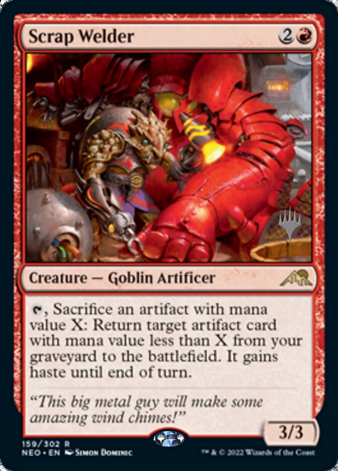 Scrap Welder (Promo Pack) [Kamigawa: Neon Dynasty Promos] [Foil]