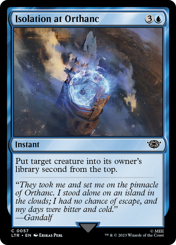 Isolation at Orthanc [The Lord of the Rings: Tales of Middle-Earth] [Foil]