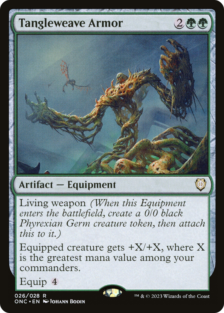 Tangleweave Armor [Phyrexia: All Will Be One Commander] [Foil]