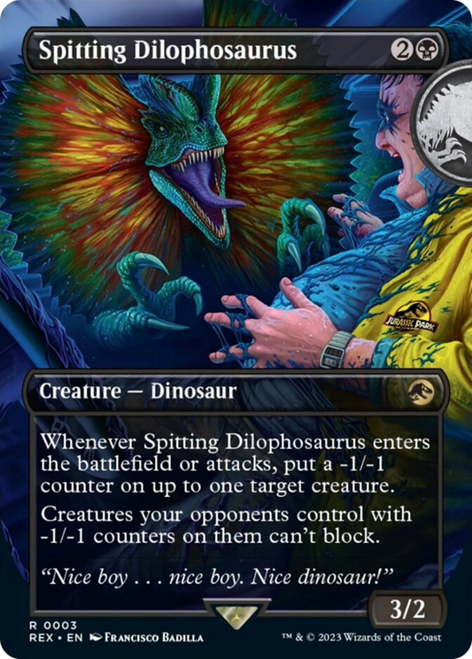 Spitting Dilophosaurus (Borderless) [Jurassic World Collection] [Foil]