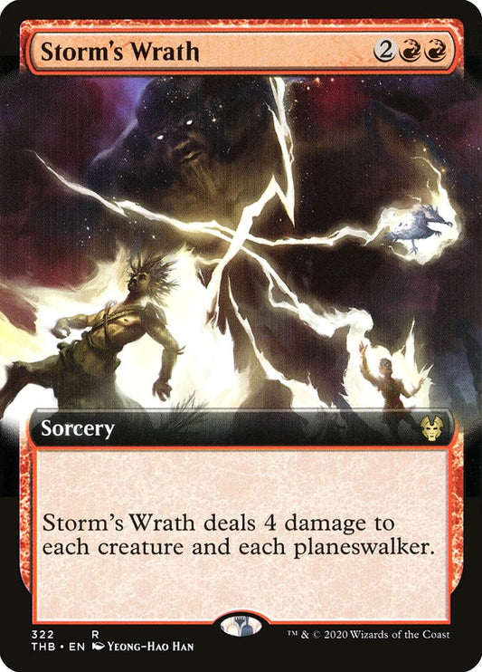 Storm's Wrath (Extended Art) [Theros Beyond Death] [Foil]