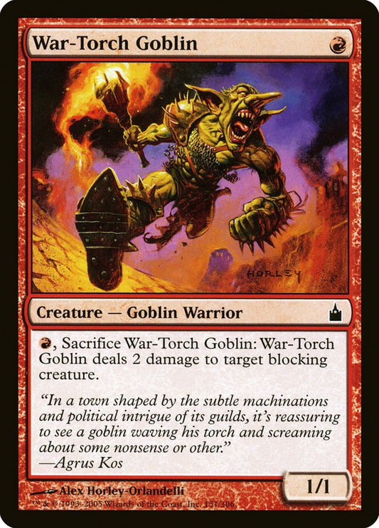 War-Torch Goblin [Ravnica: City of Guilds] [Foil]
