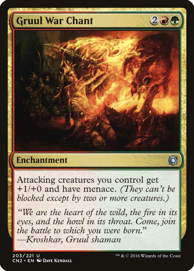 Gruul War Chant [Conspiracy: Take the Crown] [Foil]