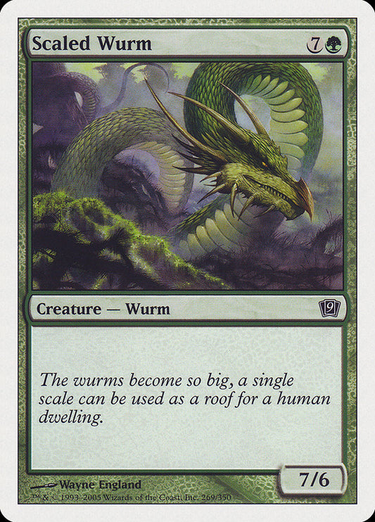 Scaled Wurm [Ninth Edition] [Foil]