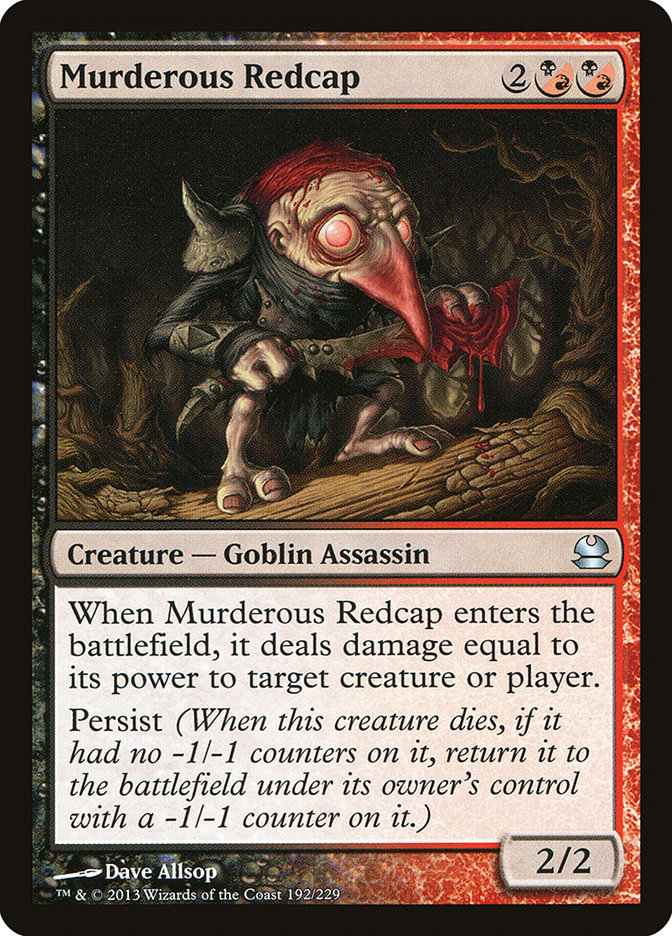 Murderous Redcap [Modern Masters] [Foil]