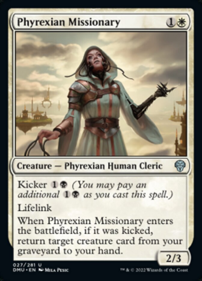 Phyrexian Missionary [Dominaria United] [Foil]