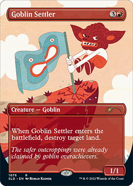 Goblin Settler (Borderless) [Secret Lair Drop Series] [Foil]