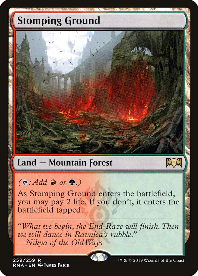Stomping Ground [Ravnica Allegiance] [Foil]