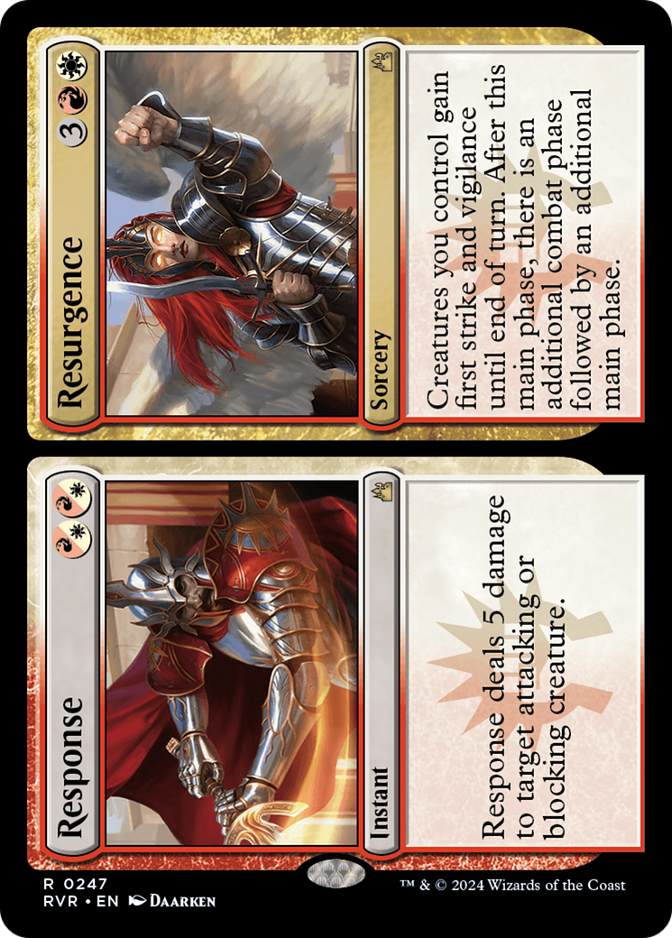 Response // Resurgence [Ravnica Remastered] [Foil]