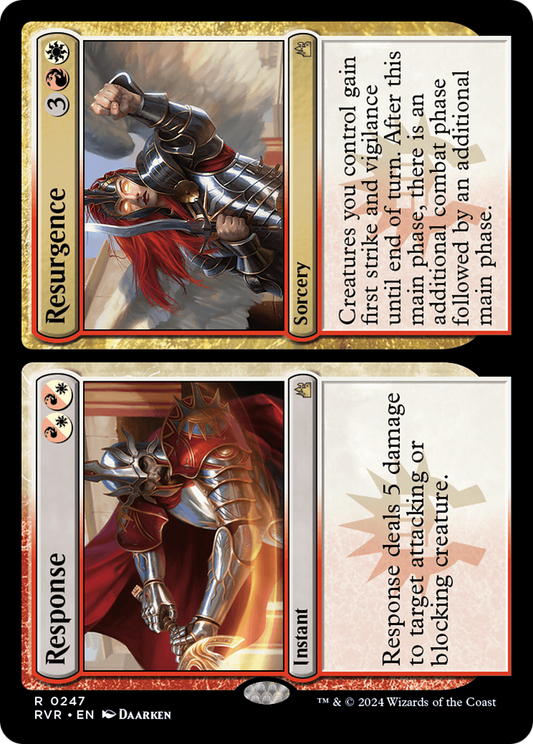 Response // Resurgence [Ravnica Remastered] [Foil]