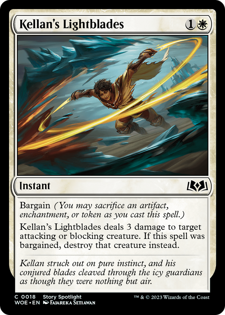 Kellan's Lightblades [Wilds of Eldraine] [Foil]