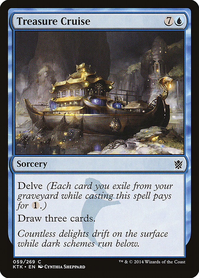 Treasure Cruise [Khans of Tarkir] [Foil]