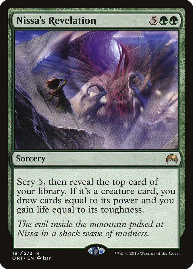 Nissa's Revelation [Magic Origins] [Foil]