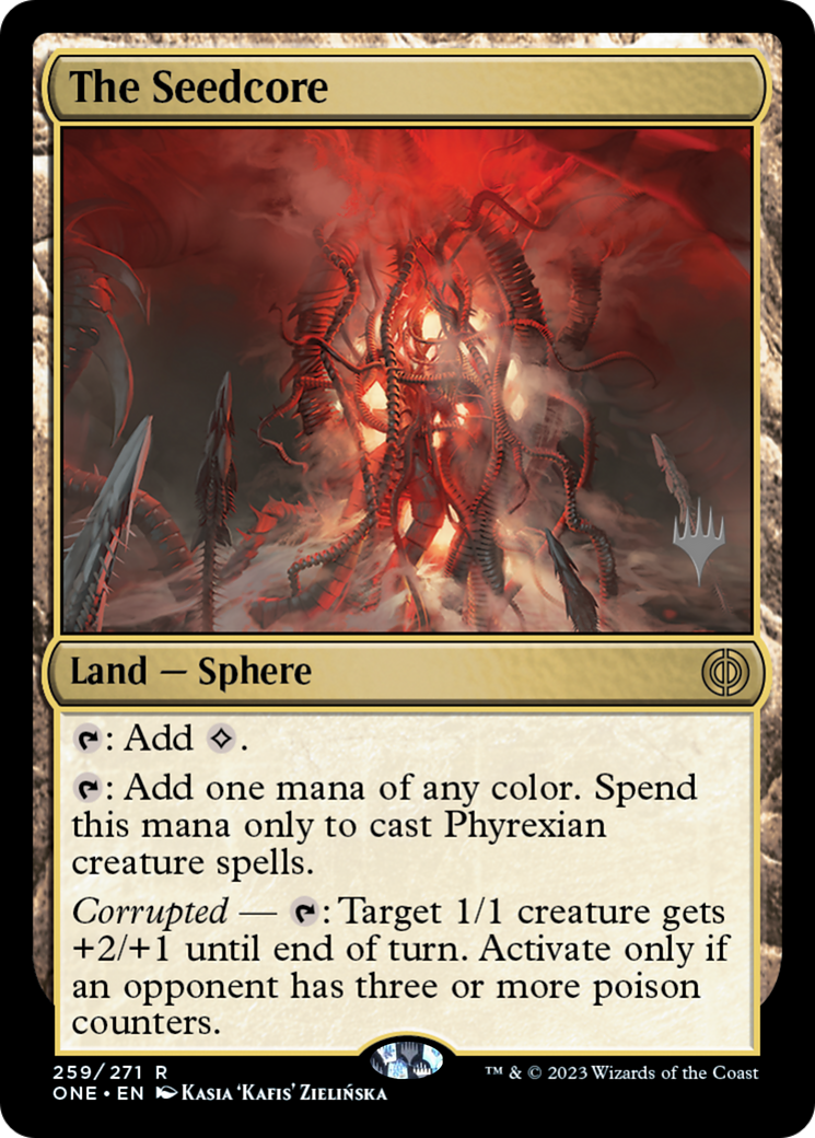 The Seedcore (Promo Pack) [Phyrexia: All Will Be One Promos] [Foil]