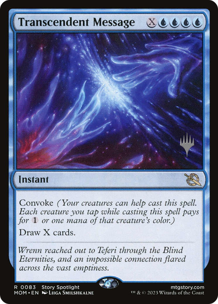 Transcendent Message (Promo Pack) [March of the Machine Promos] [Foil]