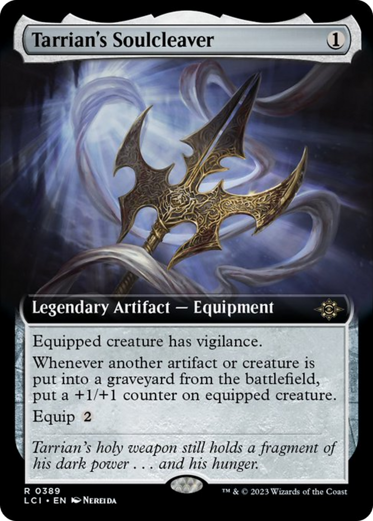 Tarrian's Soulcleaver (Extended Art) [The Lost Caverns of Ixalan] [Foil]