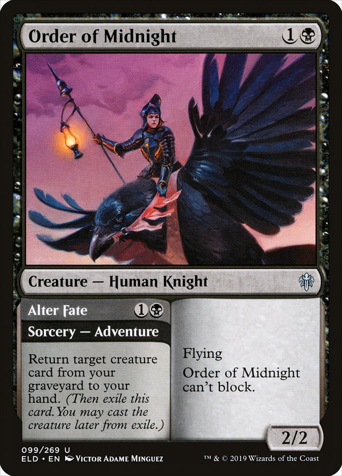 Order of Midnight // Alter Fate [Throne of Eldraine] [Foil]