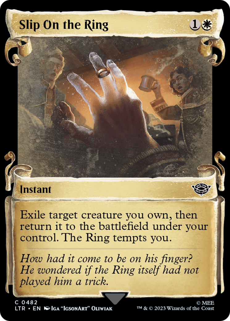 Slip on the Ring [The Lord of the Rings: Tales of Middle-Earth Showcase Scrolls] [Foil]