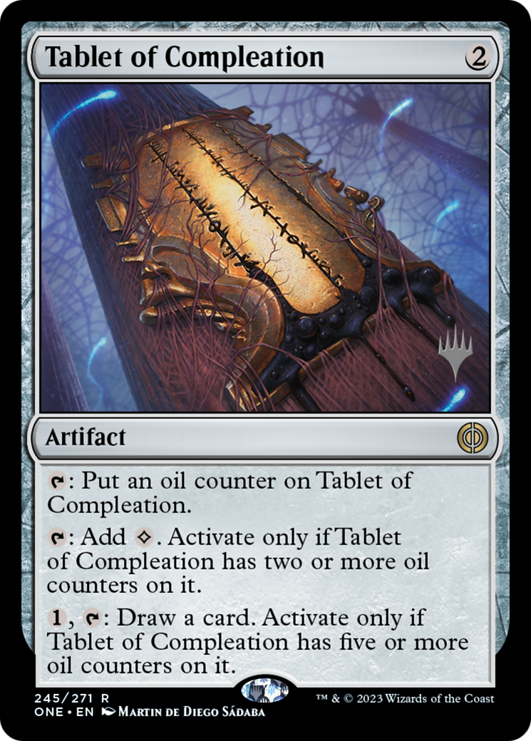 Tablet of Compleation (Promo Pack) [Phyrexia: All Will Be One Promos] [Foil]