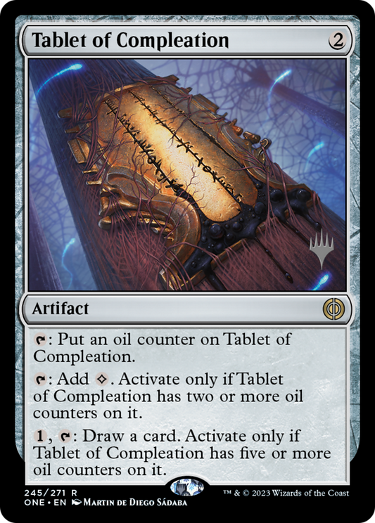 Tablet of Compleation (Promo Pack) [Phyrexia: All Will Be One Promos] [Foil]