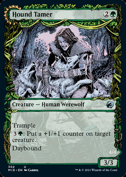 Hound Tamer // Untamed Pup (Showcase Equinox) [Innistrad: Midnight Hunt] [Foil]