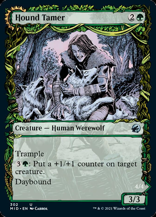 Hound Tamer // Untamed Pup (Showcase Equinox) [Innistrad: Midnight Hunt] [Foil]