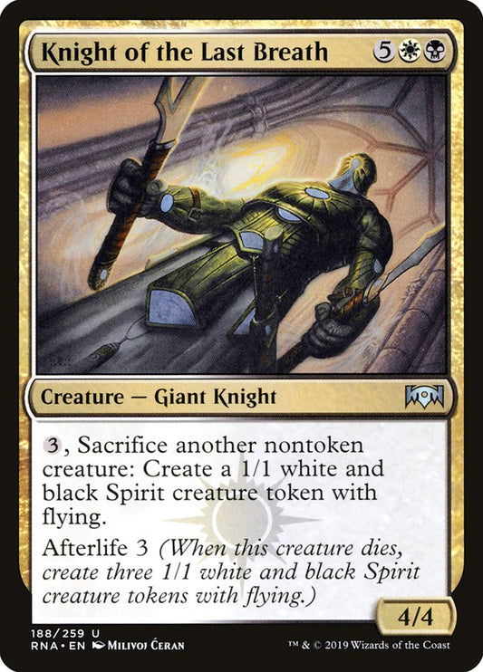 Knight of the Last Breath [Ravnica Allegiance] [Foil]