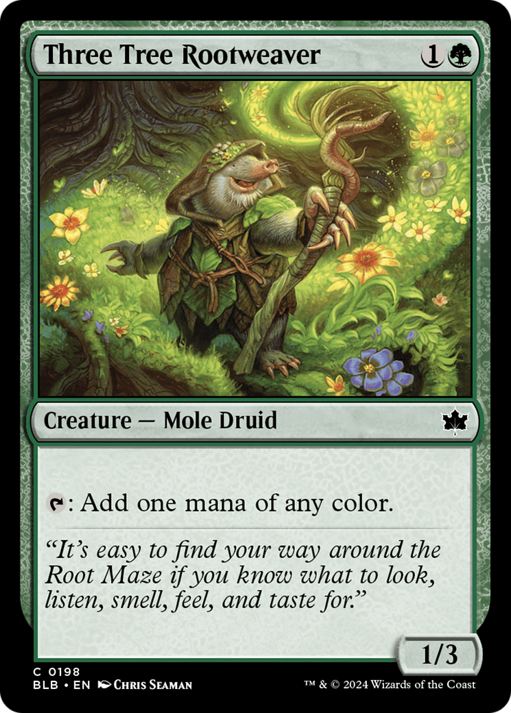 Three Tree Rootweaver [Bloomburrow] [Foil]