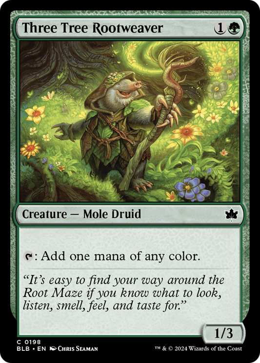 Three Tree Rootweaver [Bloomburrow] [Foil]