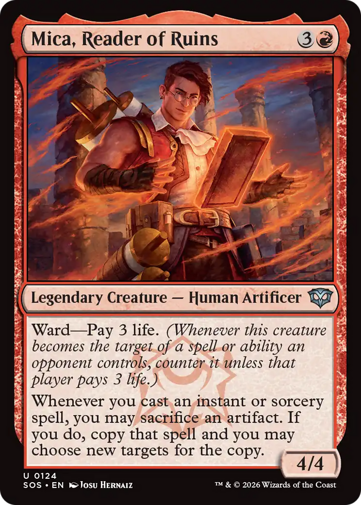 Mica, Reader of Ruins [Secrets of Strixhaven] [Foil]