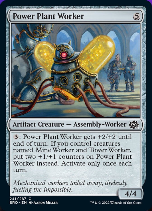 Power Plant Worker [The Brothers' War] [Foil]