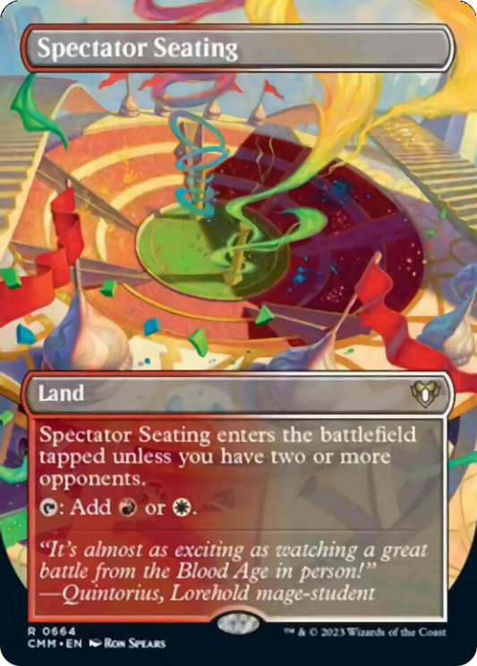 Spectator Seating (Borderless Alternate Art) [Commander Masters] [Foil]
