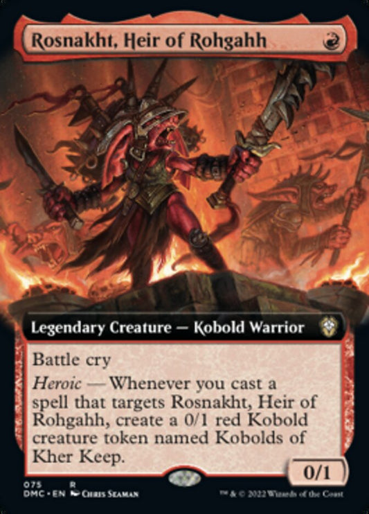 Rosnakht, Heir of Rohgahh (Extended Art) [Dominaria United Commander] [Foil]