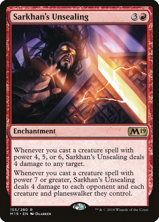Sarkhan's Unsealing [Core Set 2019] [Foil]