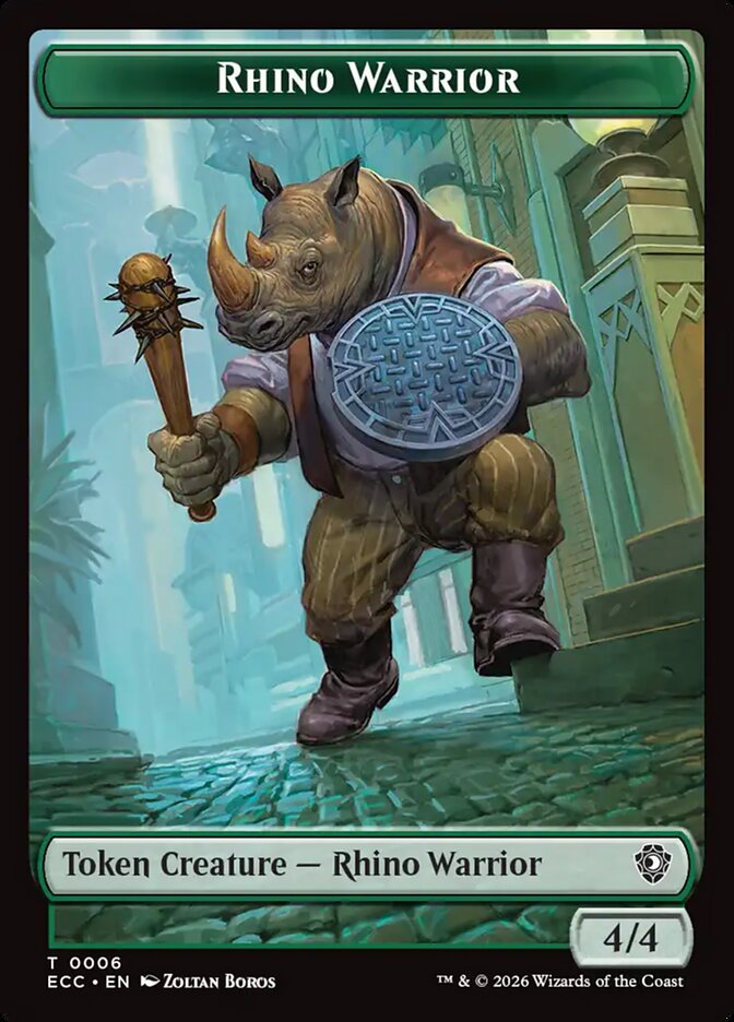 Rhino Warrior Token // Elemental Token [Lorwyn Eclipsed Commander]