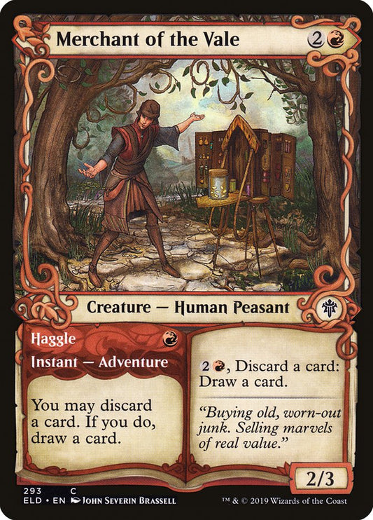 Merchant of the Vale // Haggle (Showcase) [Throne of Eldraine] [Foil]