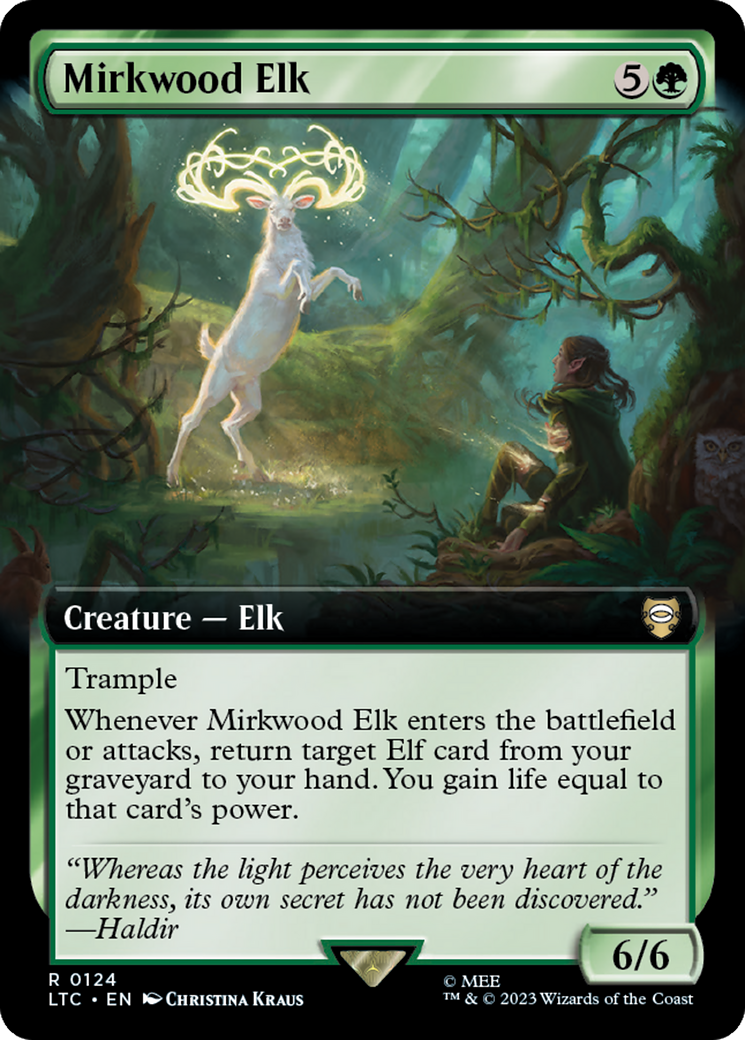 Mirkwood Elk (Extended Art) [The Lord of the Rings: Tales of Middle-Earth Commander] [Foil]