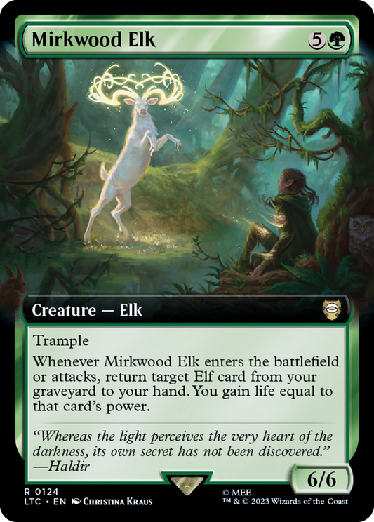 Mirkwood Elk (Extended Art) [The Lord of the Rings: Tales of Middle-Earth Commander] [Foil]