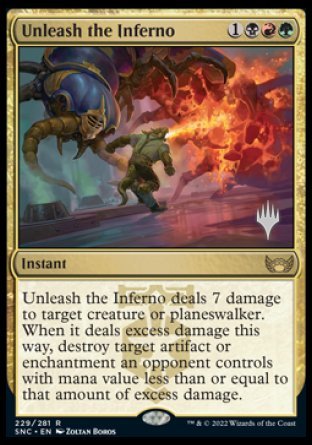 Unleash the Inferno (Promo Pack) [Streets of New Capenna Promos] [Foil]