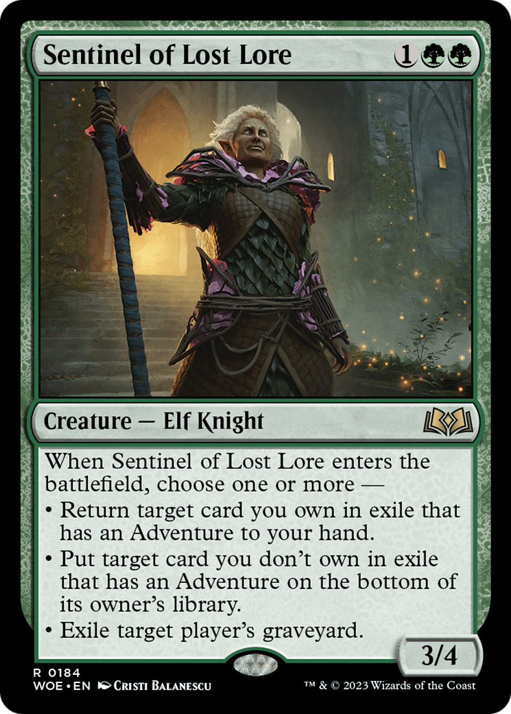 Sentinel of Lost Lore [Wilds of Eldraine] [Foil]