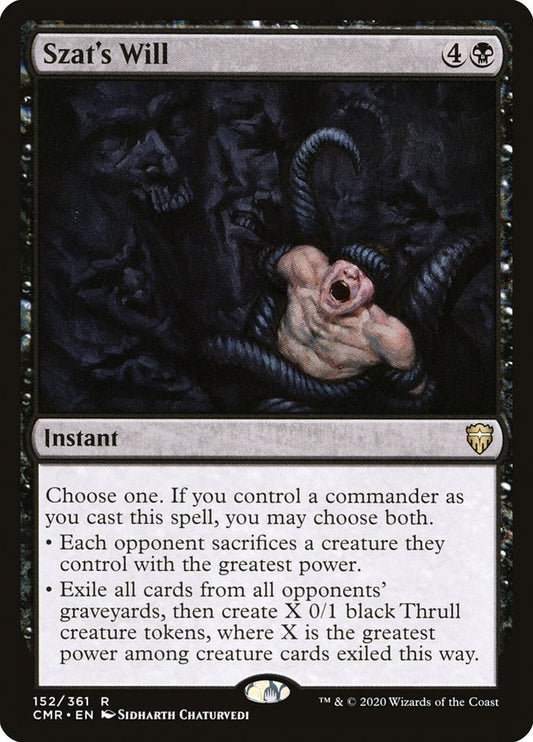 Szat's Will [Commander Legends] [Foil]