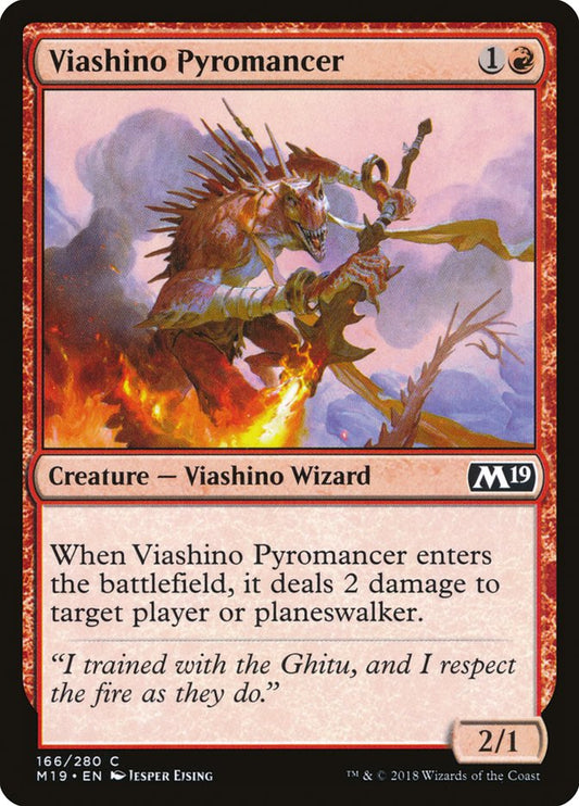 Viashino Pyromancer [Core Set 2019] [Foil]