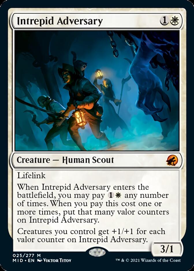 Intrepid Adversary [Innistrad: Midnight Hunt] [Foil]