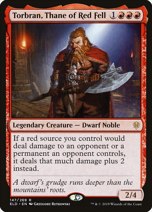 Torbran, Thane of Red Fell [Throne of Eldraine] [Foil]