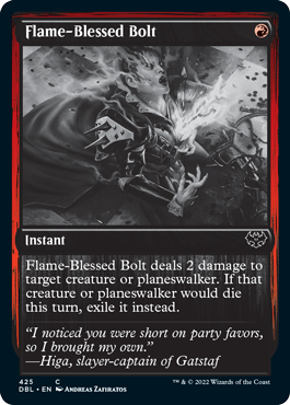 Flame-Blessed Bolt [Innistrad: Double Feature] [Foil]