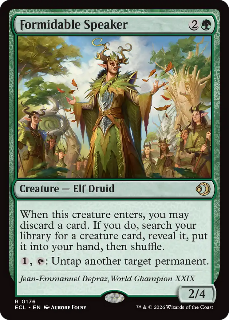 Formidable Speaker [Lorwyn Eclipsed] [Foil]