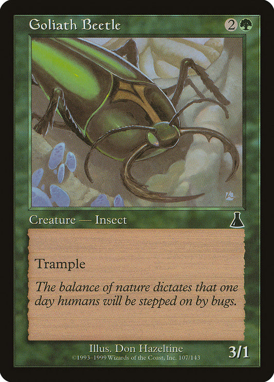 Goliath Beetle [Urza's Destiny] [Foil]