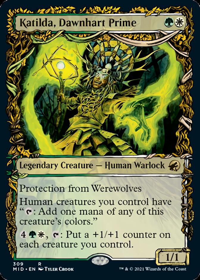 Katilda, Dawnhart Prime (Showcase Equinox) [Innistrad: Midnight Hunt] [Foil]