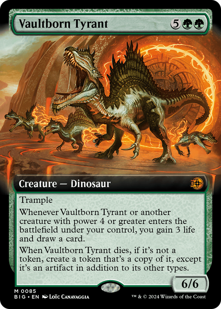 Vaultborn Tyrant (Extended Art) [Outlaws of Thunder Junction: The Big Score] [Foil]