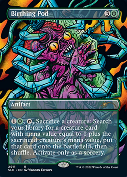 Birthing Pod (Borderless Alternate Art) [Secret Lair Countdown Kit] [Foil]